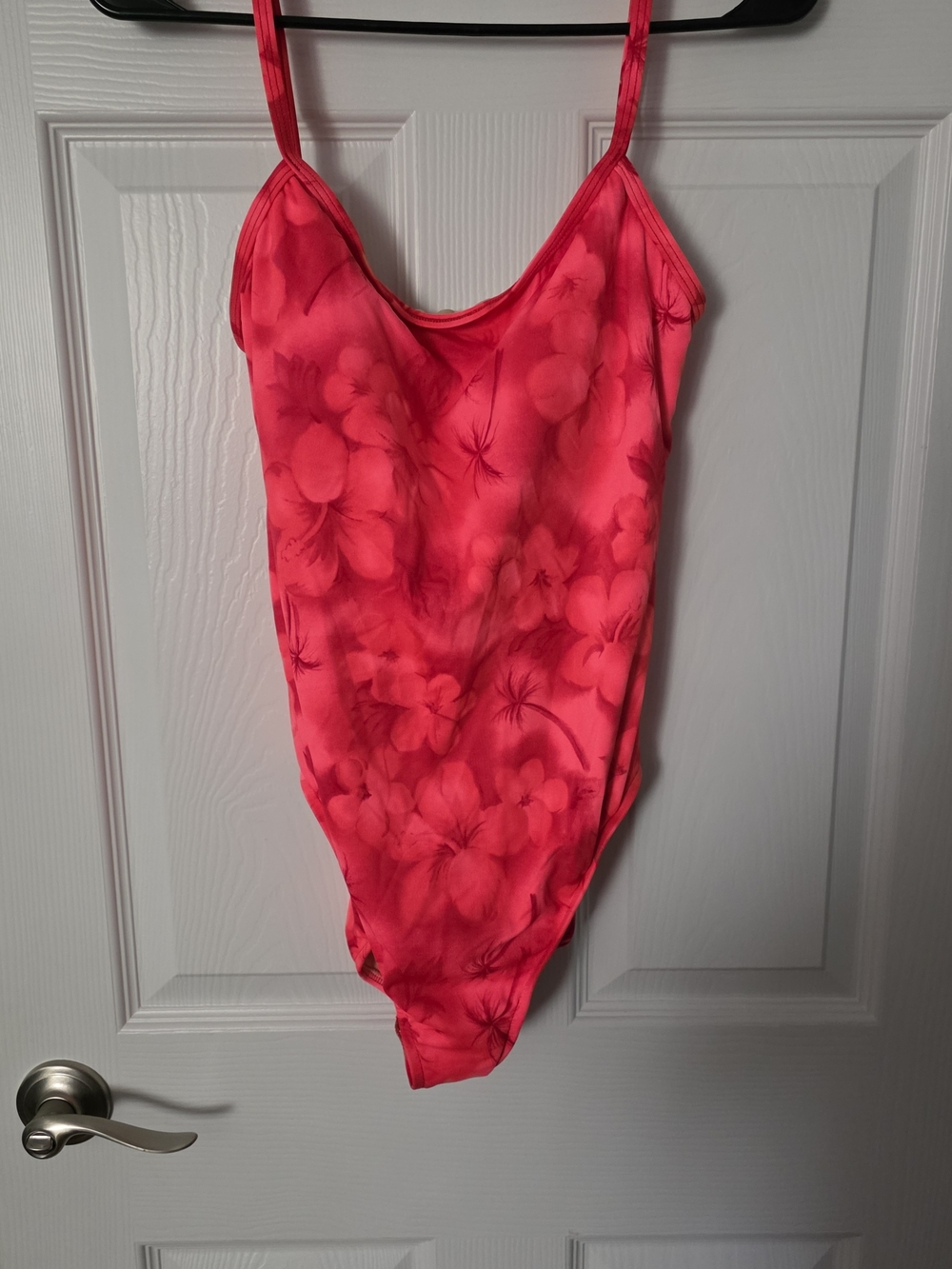Cherokee Hot Pink Floral One-Piece Swimsuit